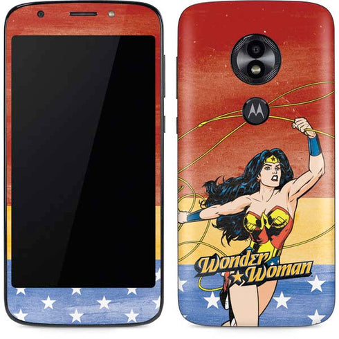 DC Comics Wonder Woman Ready to Fight Moto E5 Play Skin